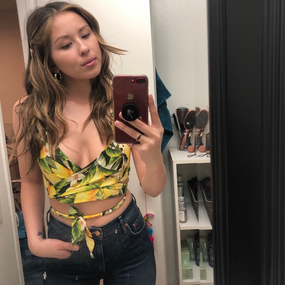 Conga Wrap Top Lemon X-Small